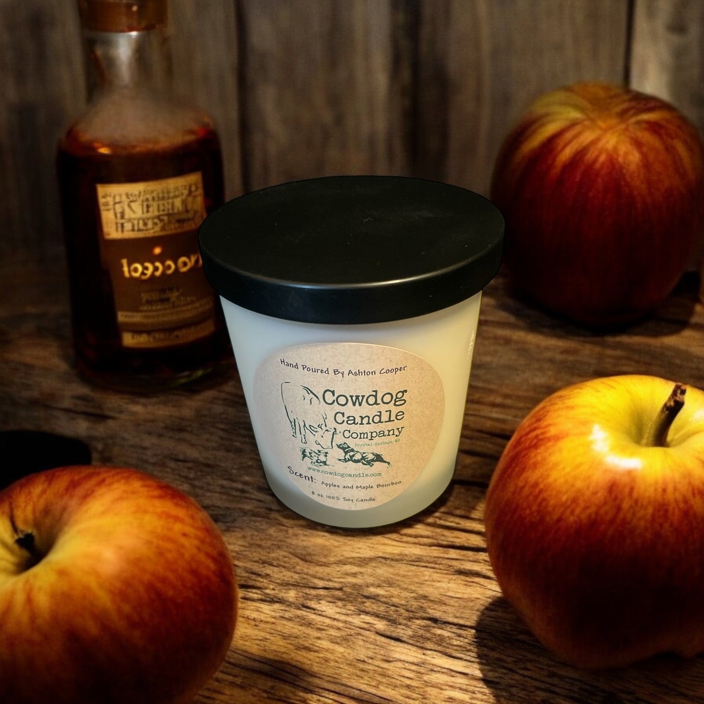 8oz Apples and Maple Bourbon Candle *Fall Edition*