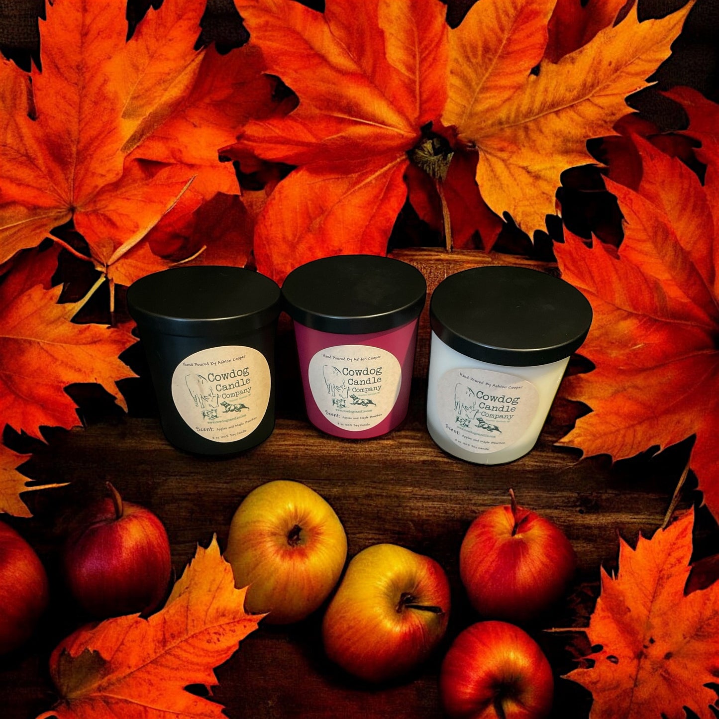 8oz Apples and Maple Bourbon Candle *Fall Edition*